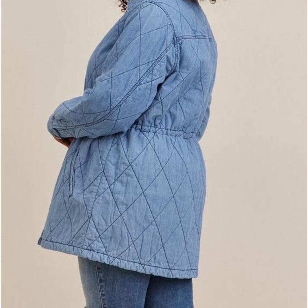 Denim quilted jacket - Picture 2 of 7